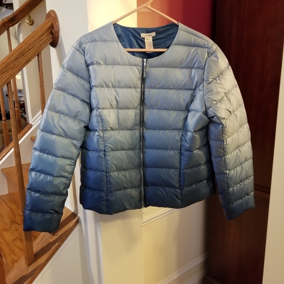 Used once after purchase women’s Sundance Ombre Blue Puffer Jacket XL - Picture 1 of 7